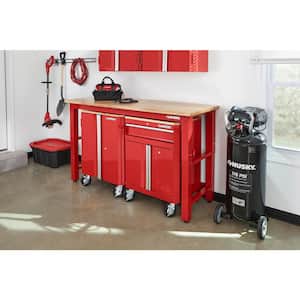 3-Piece Ready-to-Assemble Steel Garage Storage System in Red (72 in. W x 42 in. H x 24 in. D )