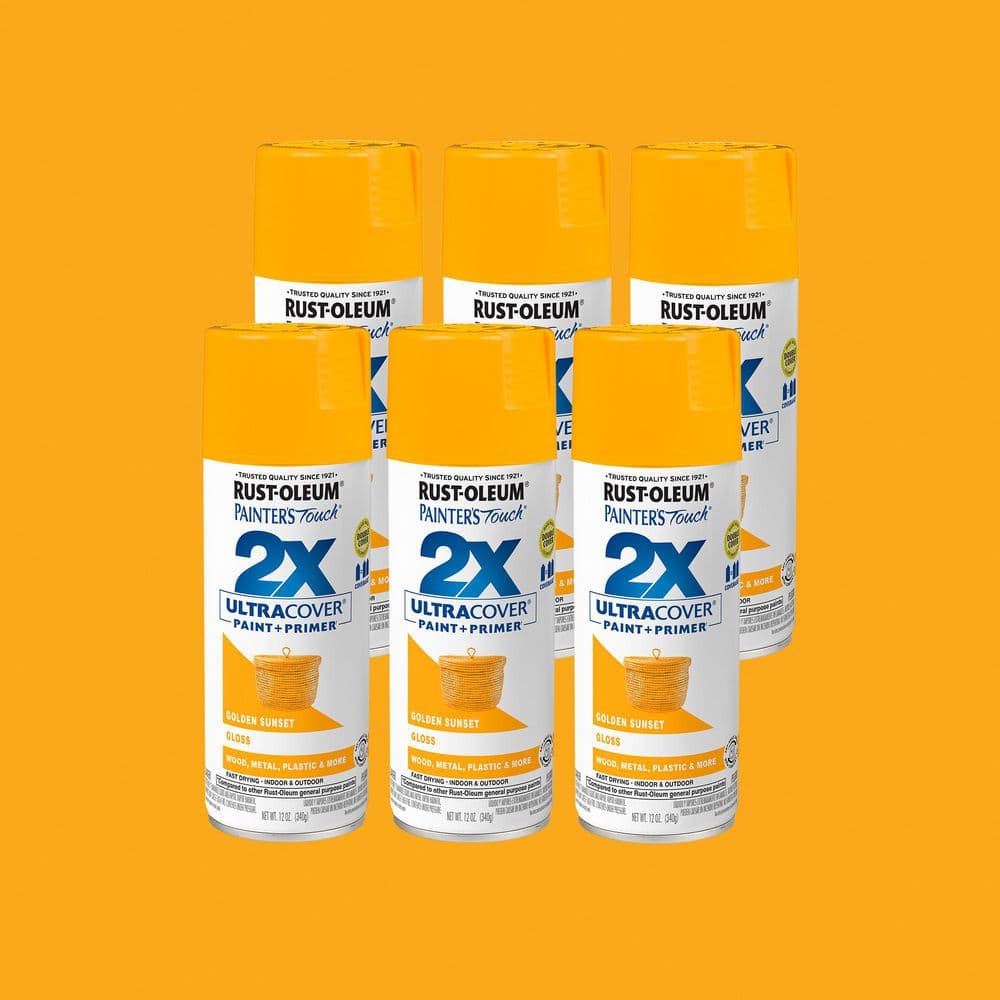 Rust-Oleum Painter's Touch 2X 12 oz. Gloss Kona Brown General Purpose Spray Paint (6-Pack) 334038 - The Home Depot