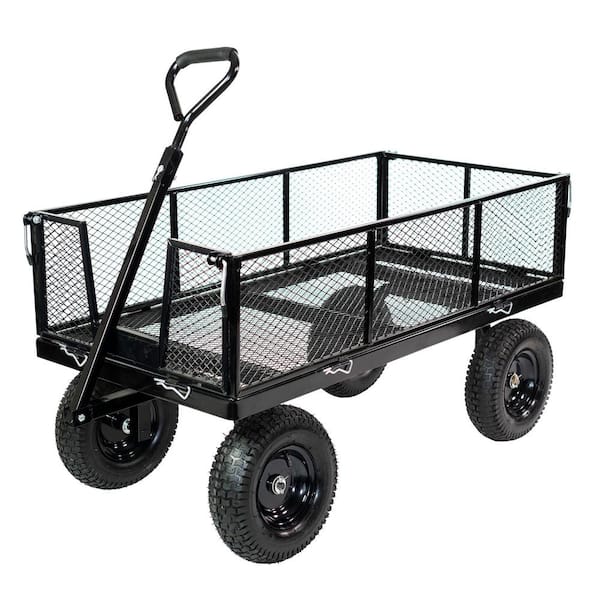 Realwork 445017R 6.808 Cu. ft. Capacity 1000 lbs. Heavy-Duty Multi-Purpose Steel Utility Cart