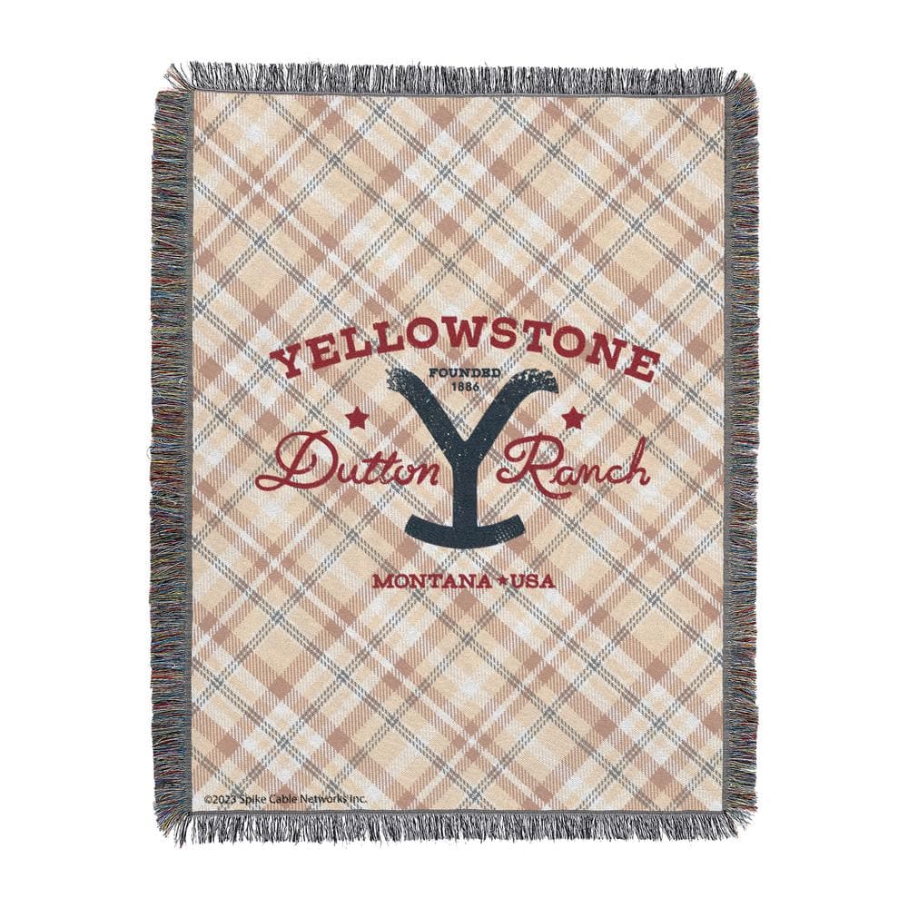 THE NORTHWEST GROUP Yellowstone Bozeman Plaid Tapestry Throw ...