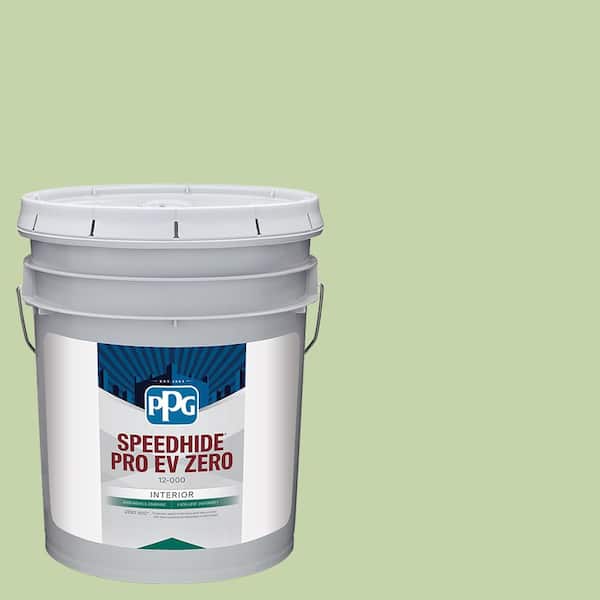 PPG Speedhide Pro EV Zero 5 gal. PPG1120-4 Pistachio Pudding Flat Interior Paint