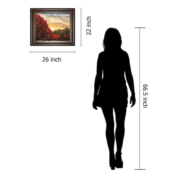 30x40 inches ART PRINT with frame size perpective, visionairess