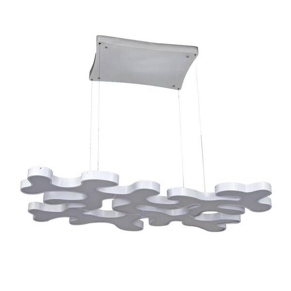 Avenue Lighting 1-Light Tape Silver LED Ceiling Pendant