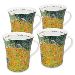 Konitz 4-Piece Les Fleur Chez Les Peintres Klimt Porcelain Mug Set