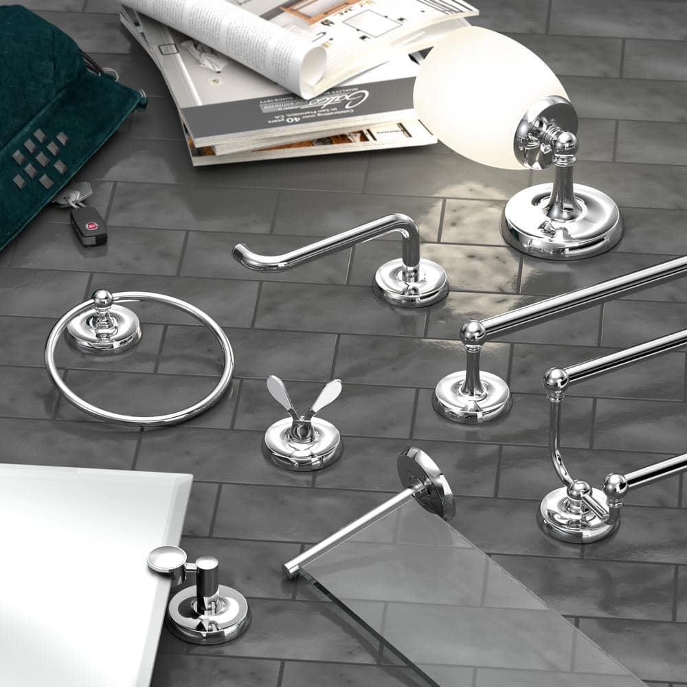 Chrome Solid Brass Twin Prong Robe Hook
