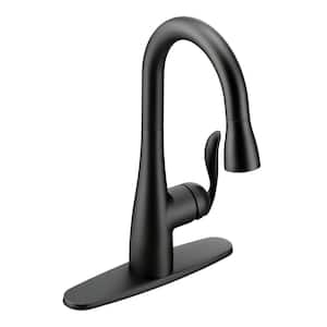 Arbor Single-Handle Pull-Down Sprayer Bar Faucet with Reflex and Power Clean in Matte Black
