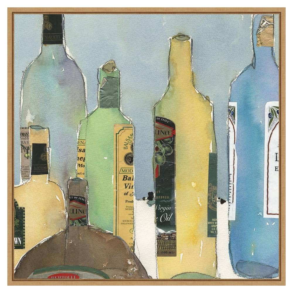 Samuel Dixon Oil and Vinegar IV Giclee Canvas Print with Sylvie Maple Frame