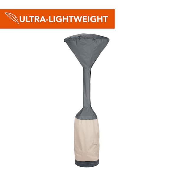 MODERN LEISURE Renaissance Ultralite Water Resistant Outdoor Stand Up Patio Heater Cover, 32 in. W x 18.5 in. D x 95 in. H, Gray