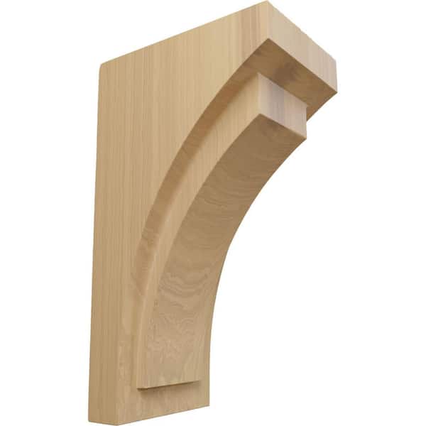 Ekena Millwork 4 in. x 10 in. x 5-3/4 in. Cherry Medium Felix Wood Corbel
