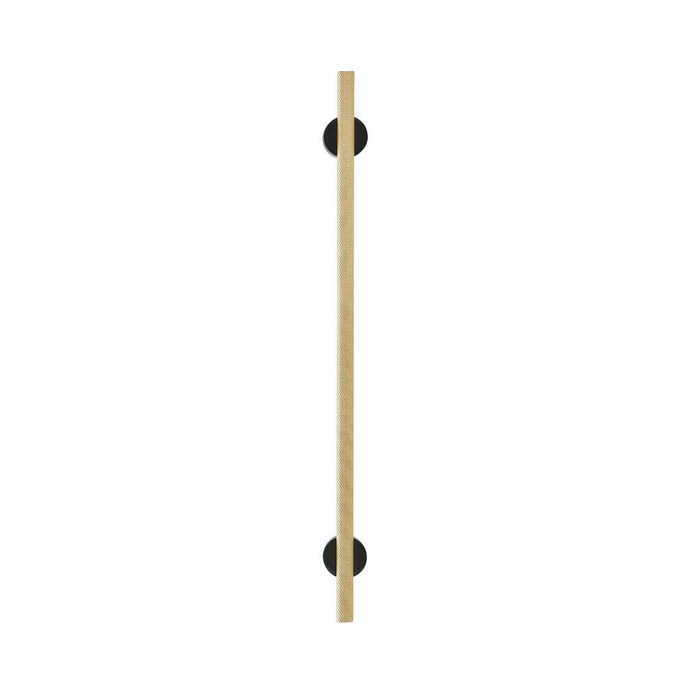 Matte Gold and Black Modern Cabinet Bar Pull