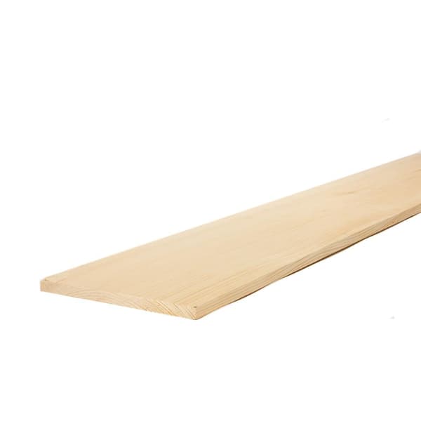 Unbranded 1 in. x 12 in. x 8 ft. Select Kiln-Dried Square Edge Whitewood Board