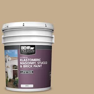 5 gal. #BXC-07 Palomino Tan Elastomeric Masonry, Stucco and Brick Exterior Paint