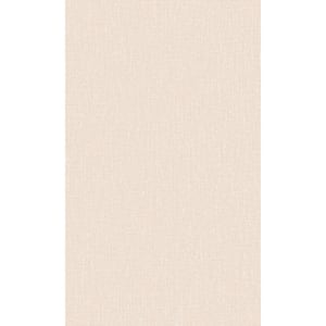 Light Pink Textured Plain Textile Printed Non-Woven Paper Non-Pasted Textured Wallpaper 57 sq. ft.