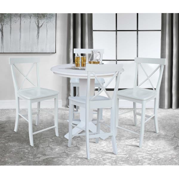 Counter height deals pedestal table