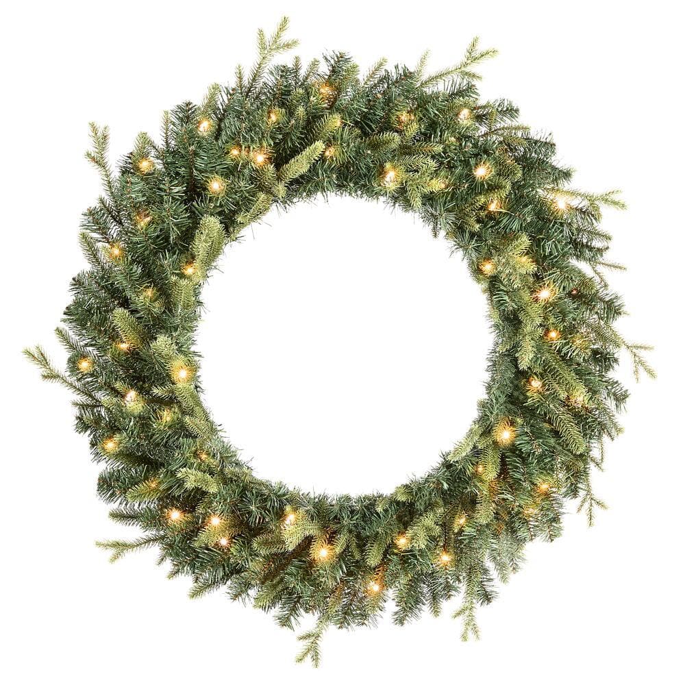 36 battery operated wreath with timer