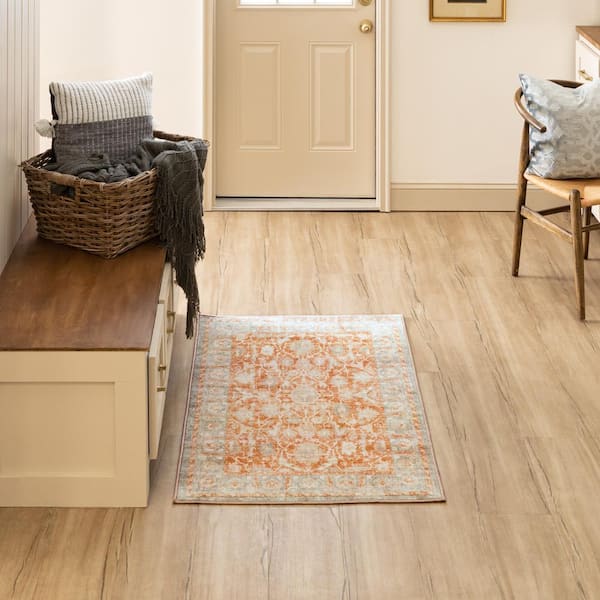 Paloma Terracotta 2 ft. 7 in. x 3 ft. 11 in. Ornamental Indoor Area Rug