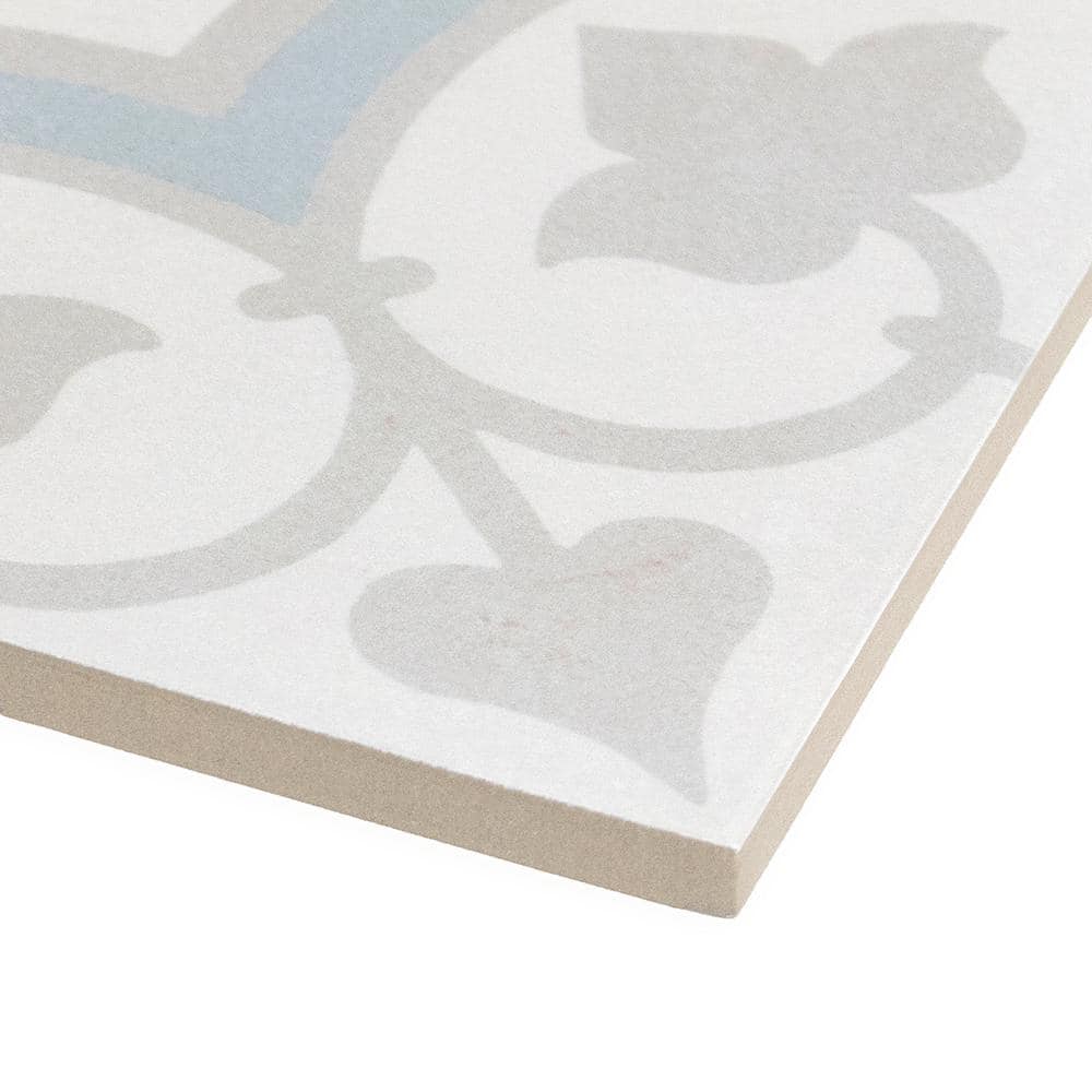 Agave 9" x 9" Multicolor Matte Porcelain Tile