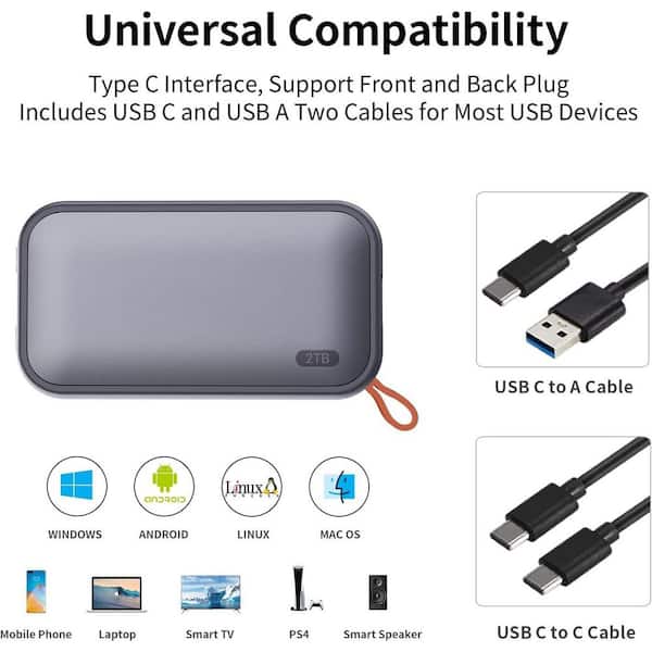 2TB ポータブルSSD Amazon.com: Netac 2TB Extreme Portable NVMe SSD Up to 2000MB/s