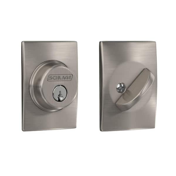 Schlage B60 Series Century Satin Nickel Single Cylinder Deadbolt Certified Highest for Security and Durability