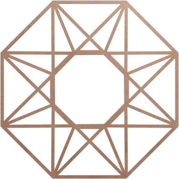 Ekena Millwork 32 in. x 12.5 in. x 0.375 in. Wood Medallion Moulding