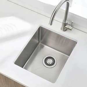 Stainless Steel 15 in. Single Bowl Sink Undermount Kitchen Sink without Workstation