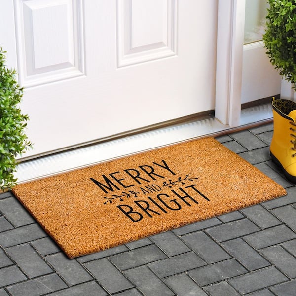 Holly Indoor Outdoor Holiday WaterHog Mat