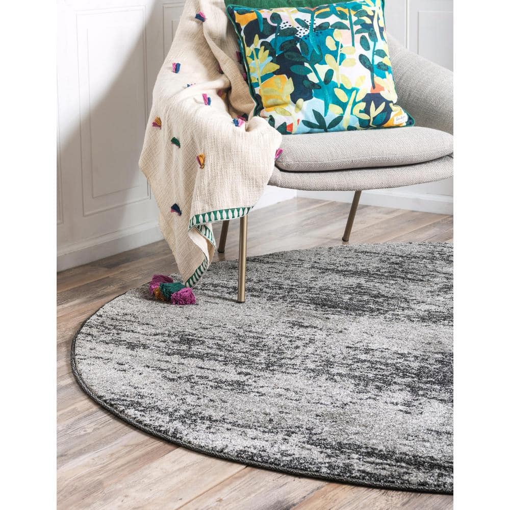 Del Mar Lucille Dark Gray 8' 0 x 8' 0 Round Rug price history on PriceWatchPro