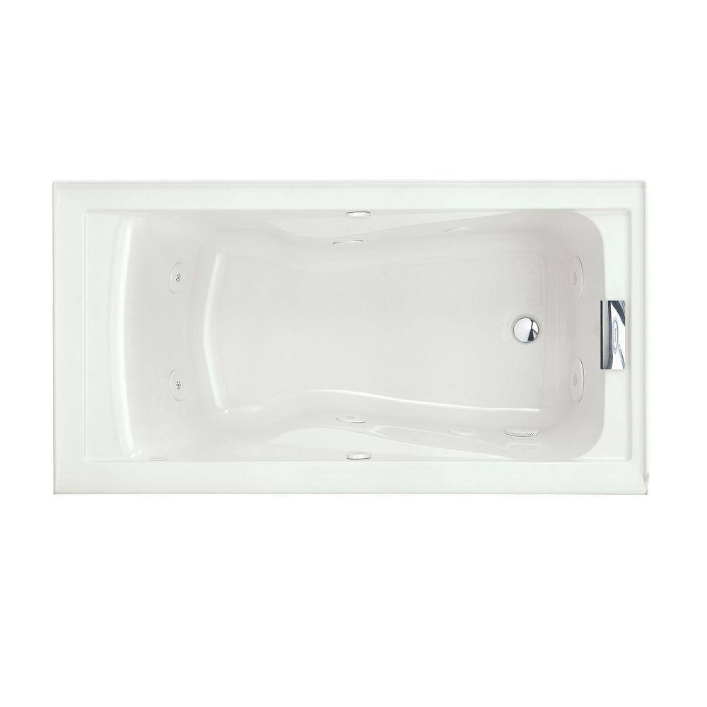 American Standard Evolution 60 In X 32 In Whirlpool Tub With Everclean In White 2422vc 020 The Home Depot