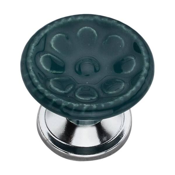 Mascot Hardware Gerbera 1.57 in. Sea Green Cabinet Knob