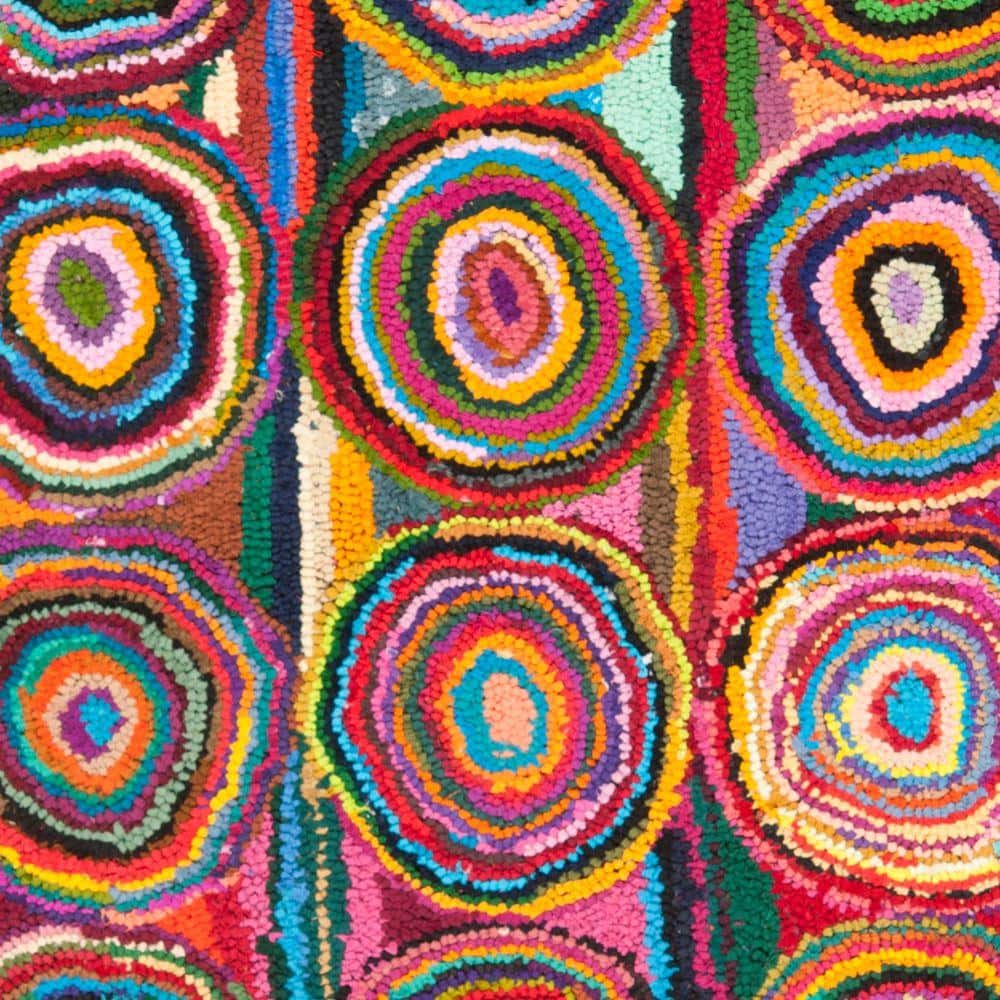 Hand-Tufted Multicolor Cotton Rectangular 10' x 14' Area Rug