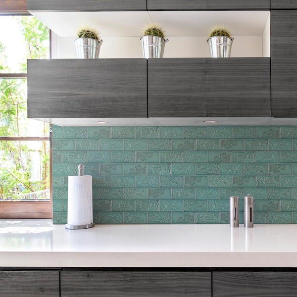 Antic Feelings Lava Verde 3 in. x 6 in. Ceramic Wall Tile (4.16 sq. ft./Case)