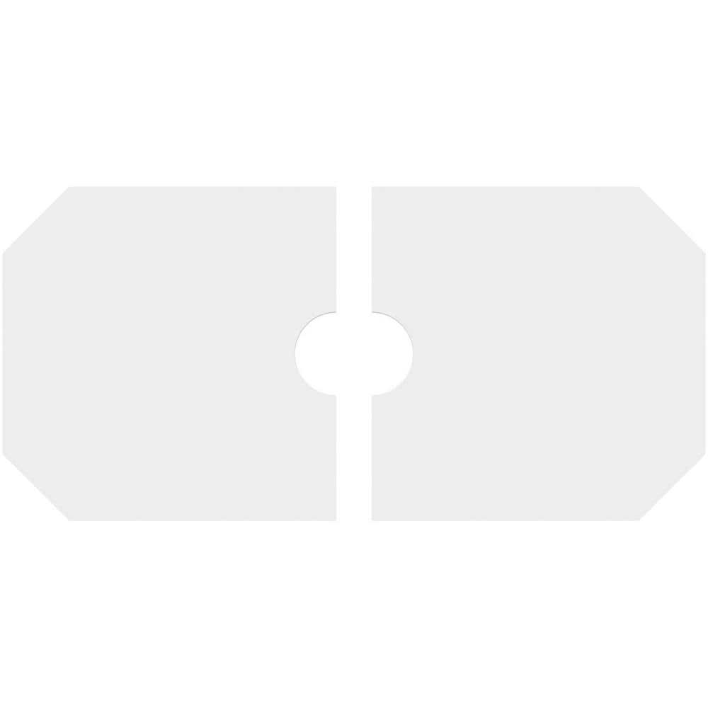 24" White PVC Contemporary Split Ceiling Medallion