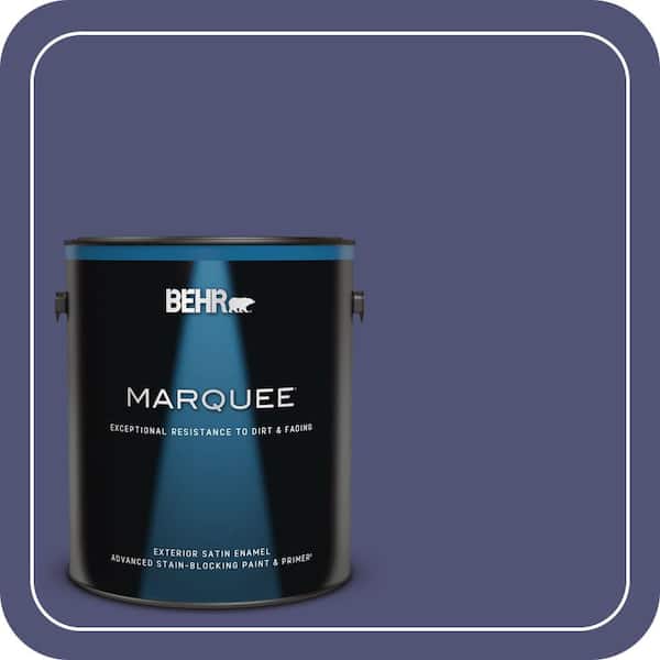 BEHR MARQUEE 1 gal. #630D-7 Deep Orchid Satin Enamel Exterior Paint & Primer