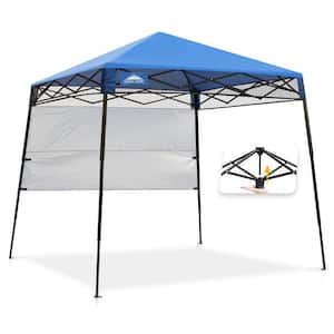 8 ft. x 8 ft. Slant Leg Lightweight Compact Portable Canopy (Blue)