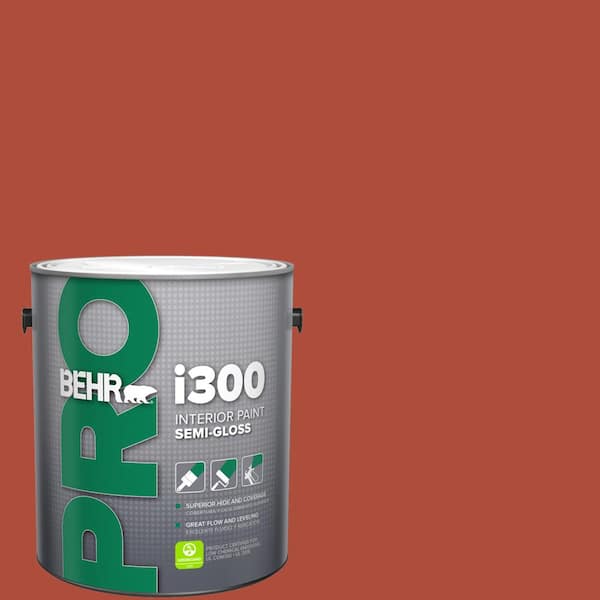 BEHR PRO 1 gal. #MQ4-35 Torch Red Semi-Gloss Interior Paint
