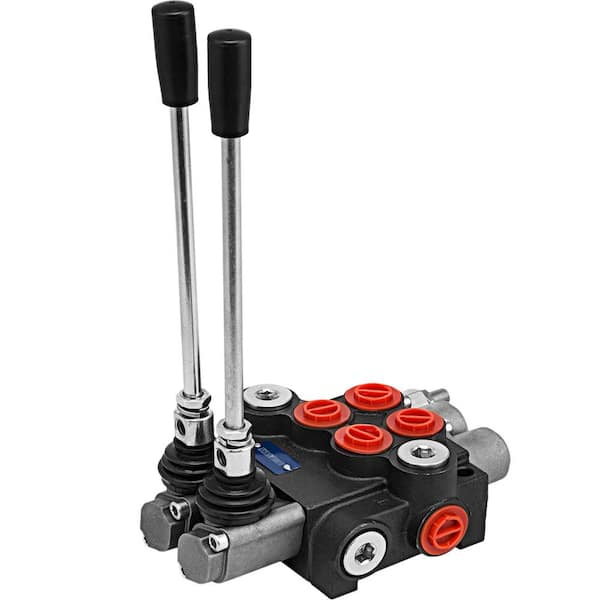 VEVOR Hydraulic Valve 2 Spool Hydraulic Directional Control Valve 11GPM Hydraulic Control Valve Double Acting