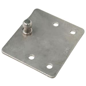 Stainless Gas Lift Hardware, Flat Mounting Bracket With Ball Stud, (2-Piece)