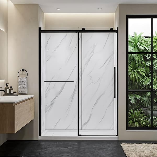 Dreamwerks 60 in. x 32 in. x 78.6 in. Alcove Shower Kit with