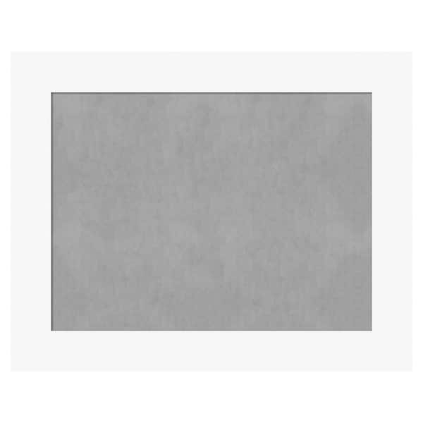 Basic White 29 in. x 23 in. Framed Magnetic Board