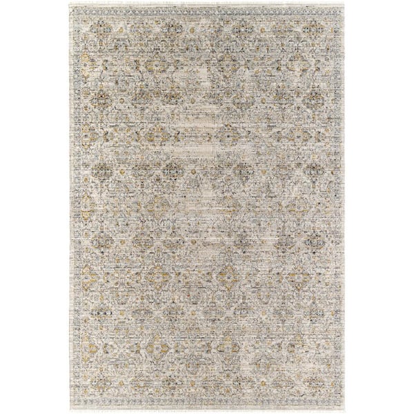 Dark Side Damask Stone Rug