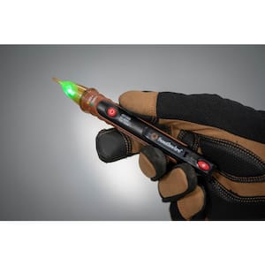 NCV Non-Contact Voltage Dual Range Pen Type Detector with Flashlight, 24-600-Volt AC