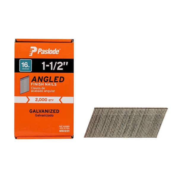 1-1/2 in. x 16-Gauge 20° Galvanized Angled Nails (2000 per Box)