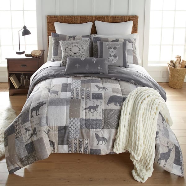 DONNA SHARP Wyoming 3-Piece Multi-Color Polyester King Comforter Set