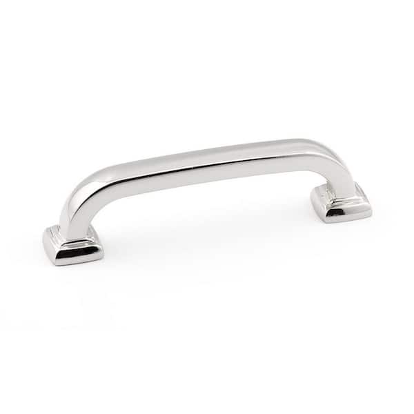 Richelieu Hardware Vaughan Collection 3 3/4 in. (96 mm) Polished Nickel Transitional Cabinet Bar Pull