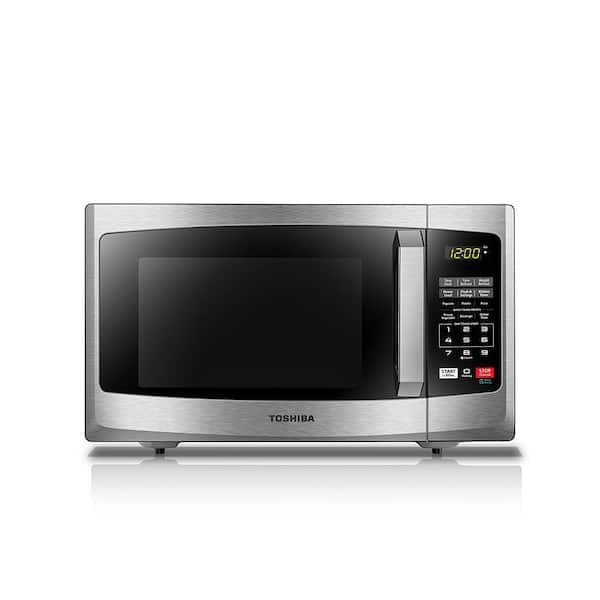 Toshiba 0.9 cu. ft Countertop Small Microwave in Stainless Steel