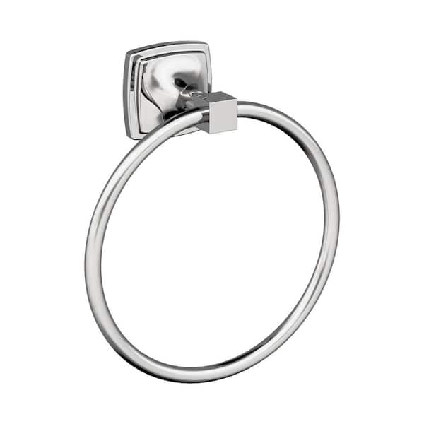 Amerock Stature 7-9/16 in. (192 mm) L Towel Ring in Chrome
