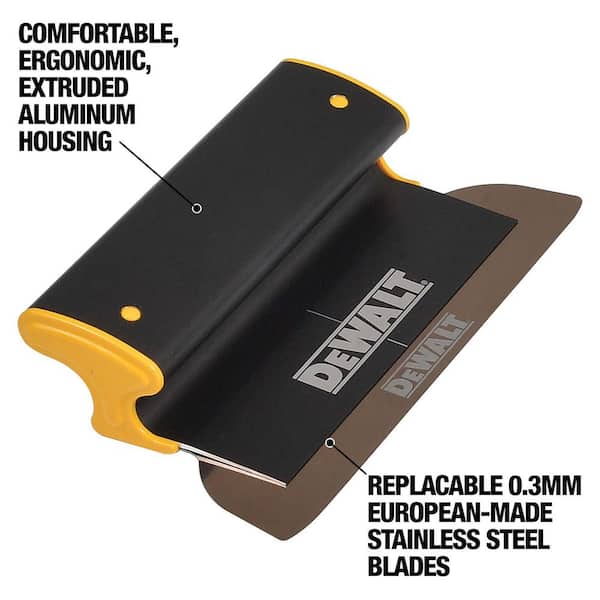DEWALT 40 in. Skimming Blade - Aluminum Housing with 0.012 in. (0.3mm) Replaceable Stainless Steel Blade Insert