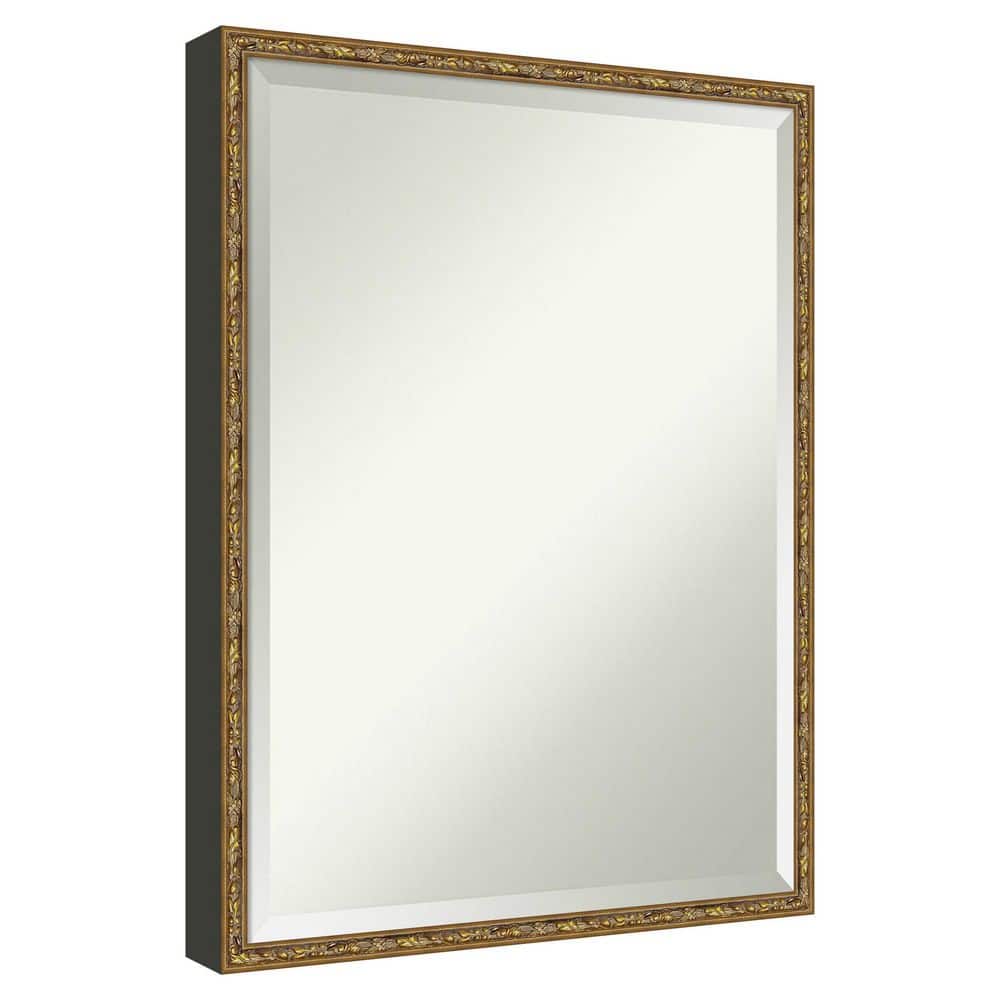 Belvedere Bronze 19.25 in. x 25.25 in. Beveled Traditional Rectangle Wood Framed Wall Mirror price history on PriceWatchPro