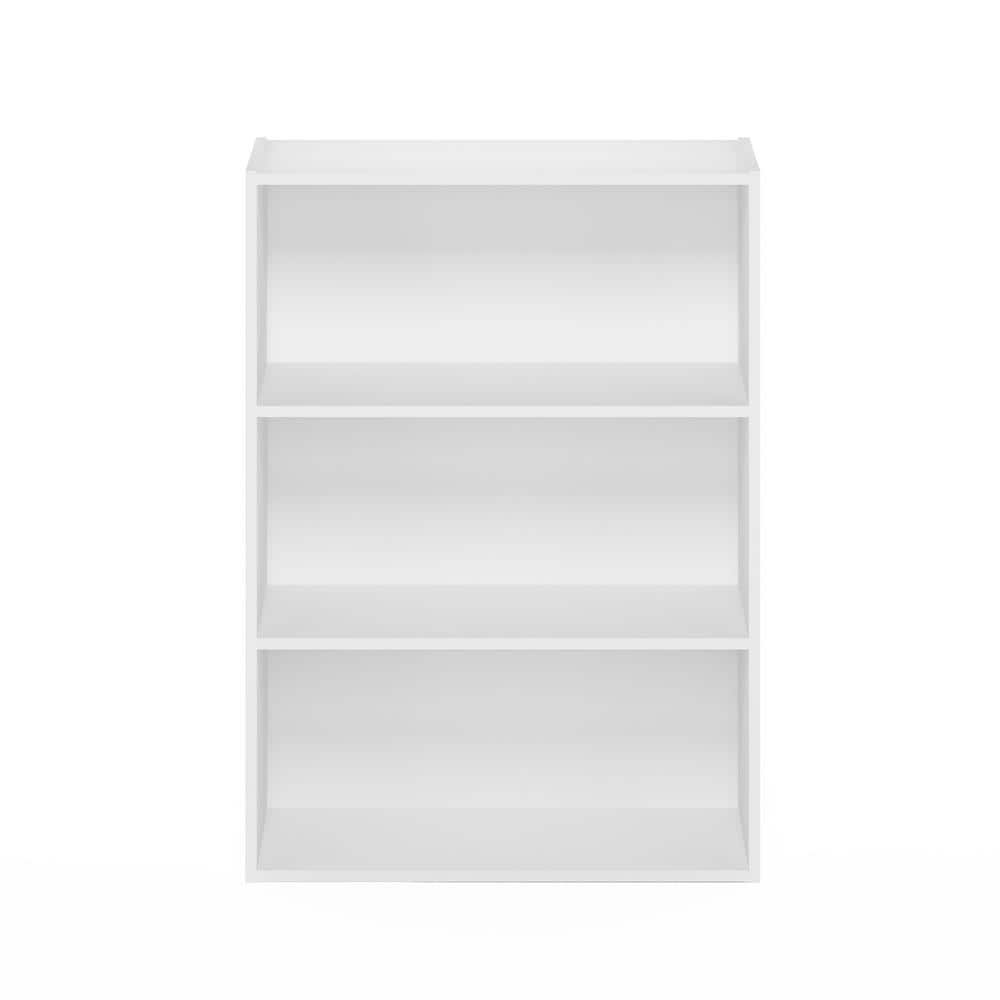 Furinno Pasir 31.5 in. White 3-Shelf Etagere Bookcase 11208PWH - The Home  Depot