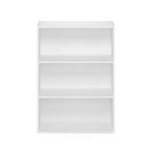 Pasir 31.5 in. White 3-Shelf Etagere Bookcase